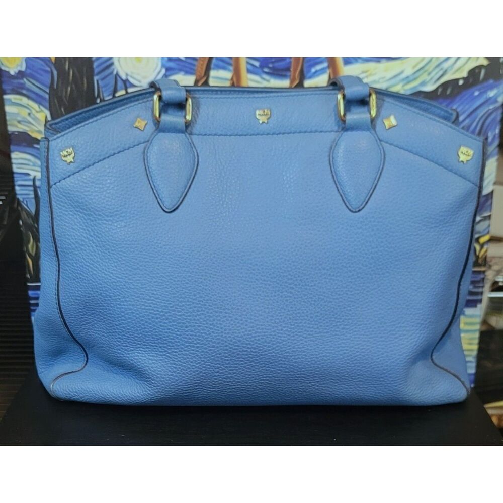 MCM - Large Pebbled Leather Shoulder Bag - Picture 2 of 14